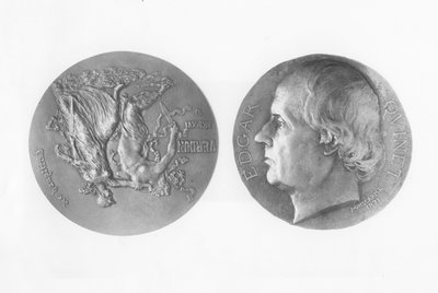 Medal of Edgar Quinet by Hubert Ponscarme